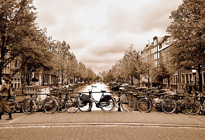 Fototapeta Amsterdam bicykle 1768